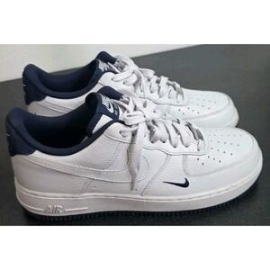 Nike Air Force 1 Low Shoes Photon Dust Obsidian‎ HM9483-001 Men 9.5 White Navy